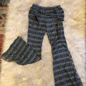 Skirted bell bottom boho Pants